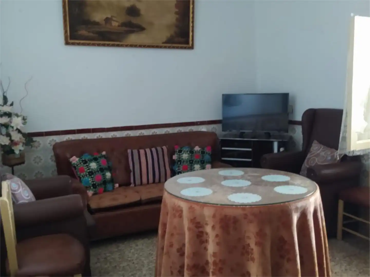 Sala de estar de Planta baja en venta en Navalvillar de Pela con Aire acondicionado y Amueblado