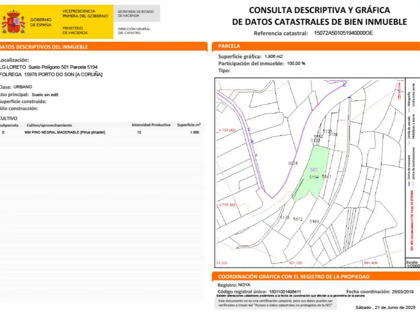 Constructible Land for sale in AC-550, 2, Porto do Son Constructible Land for sale in Porto do Son