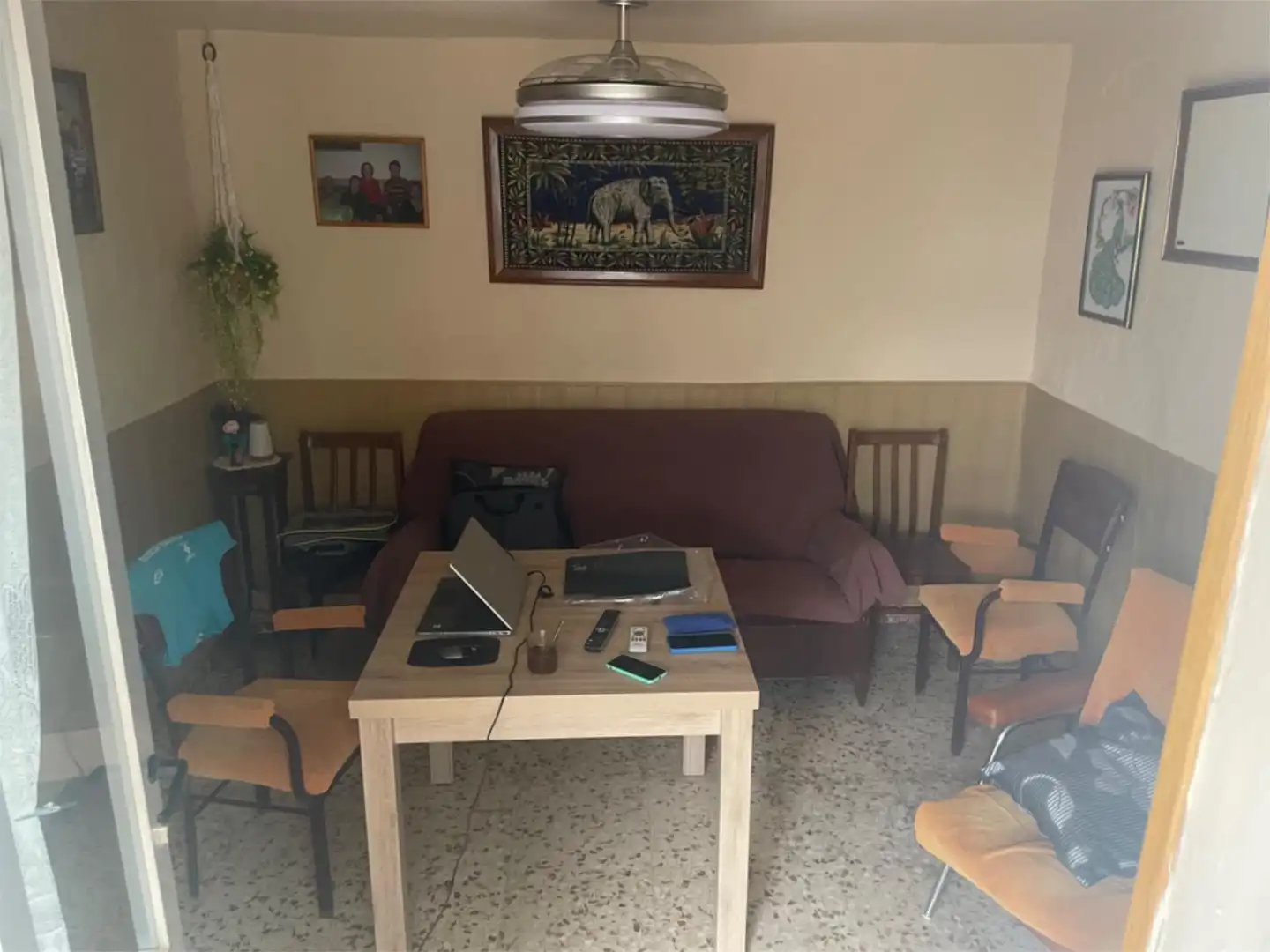 Sala d'estar de Casa o xalet en venda en El Pedernoso   amb Moblat