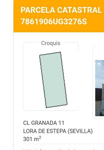 Terreno en Venta en Calle Granada, 11 en Lora de Estepa