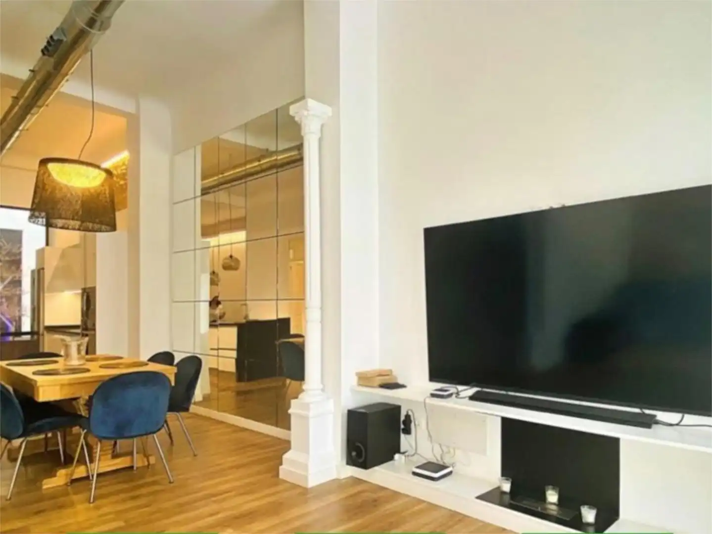 Living room of Flat for rent in Alicante / Alacant  with Air Conditioner, Heating and Parquet flooring