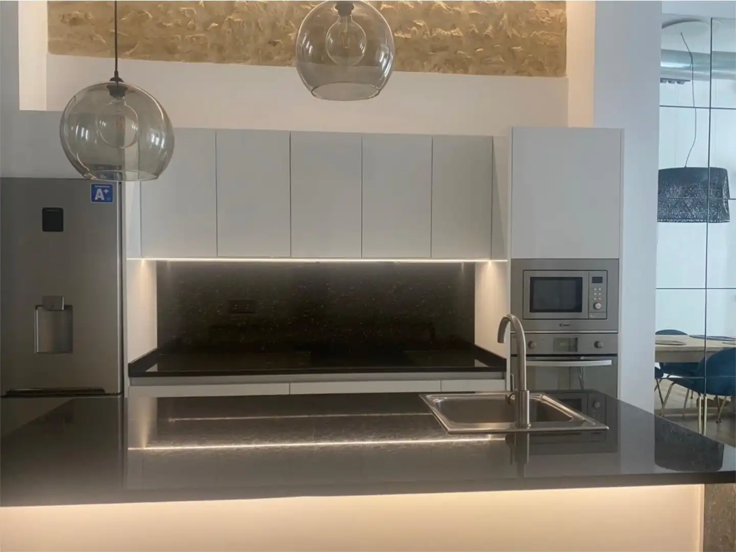 Kitchen of Flat for rent in Alicante / Alacant  with Air Conditioner, Heating and Parquet flooring