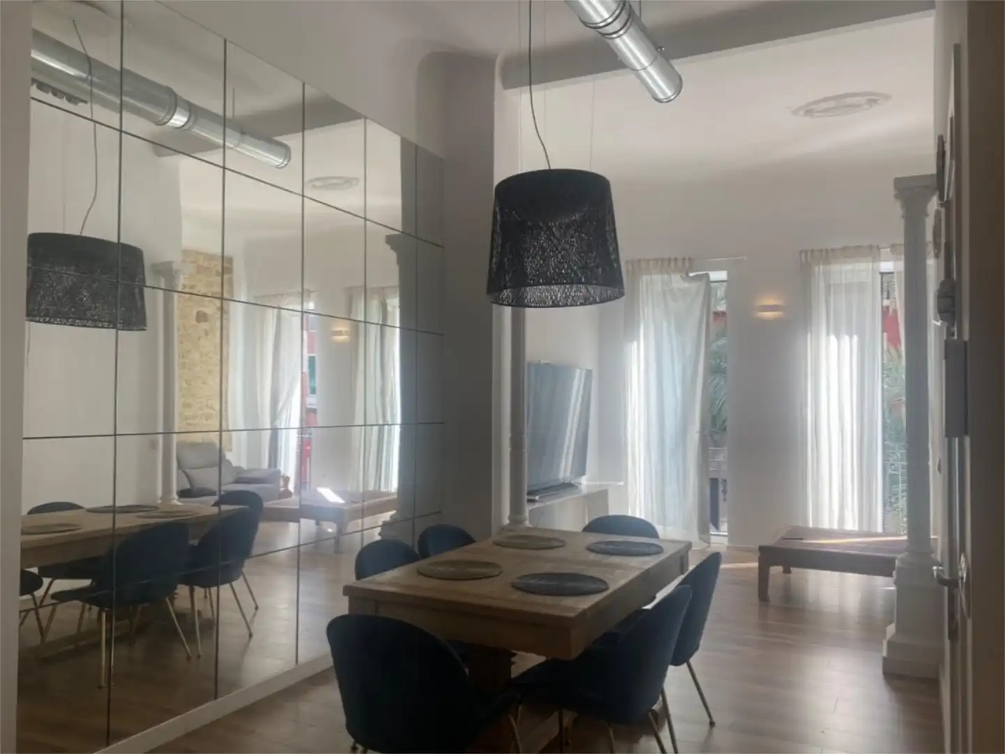 Dining room of Flat for rent in Alicante / Alacant  with Air Conditioner, Heating and Parquet flooring