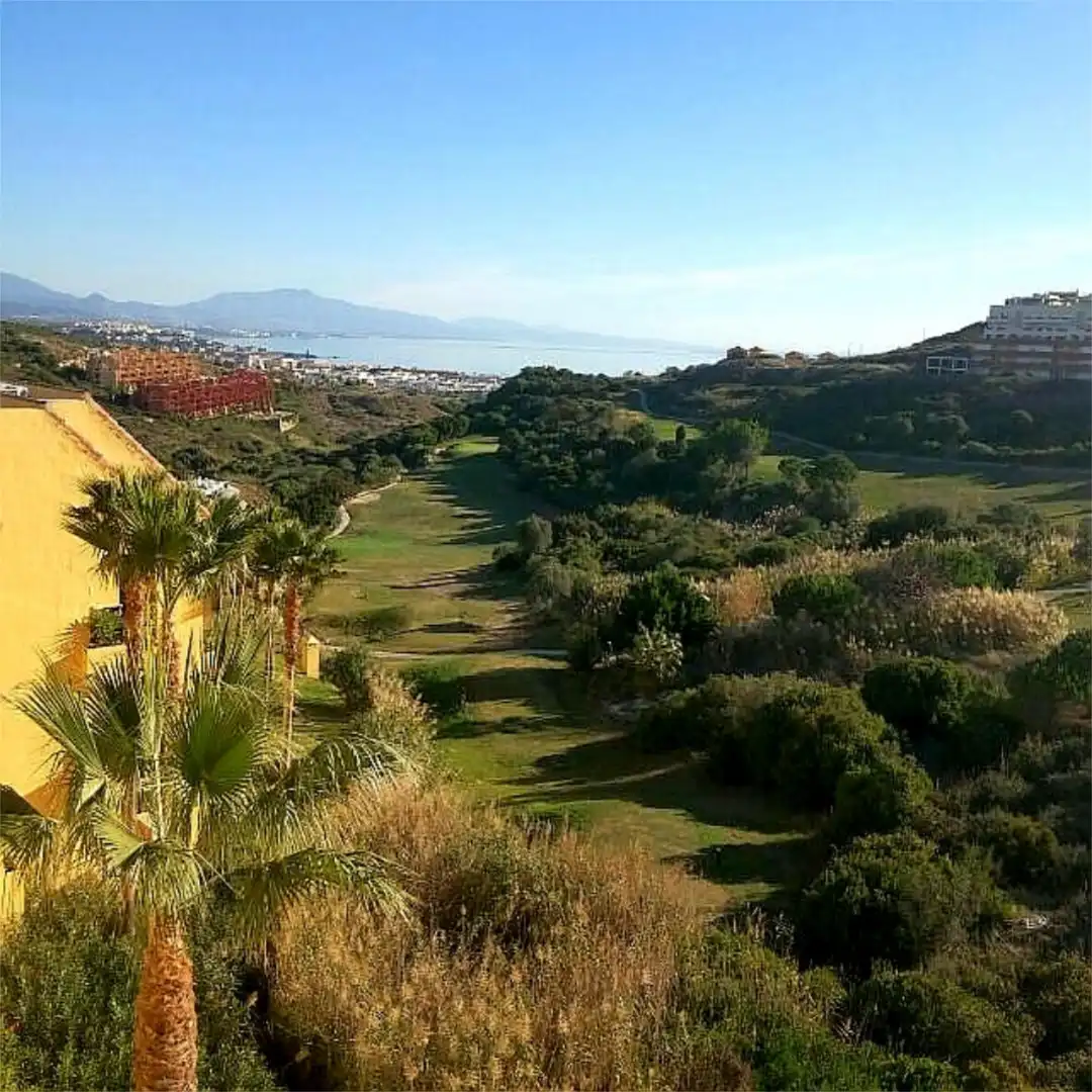 Apartments for sale in Calle E-1 Cornisa del Sol, 39h, La Duquesa Exterior view of Apartments for sale in Manilva with Air Conditioner, Terrace and Swimming Pool