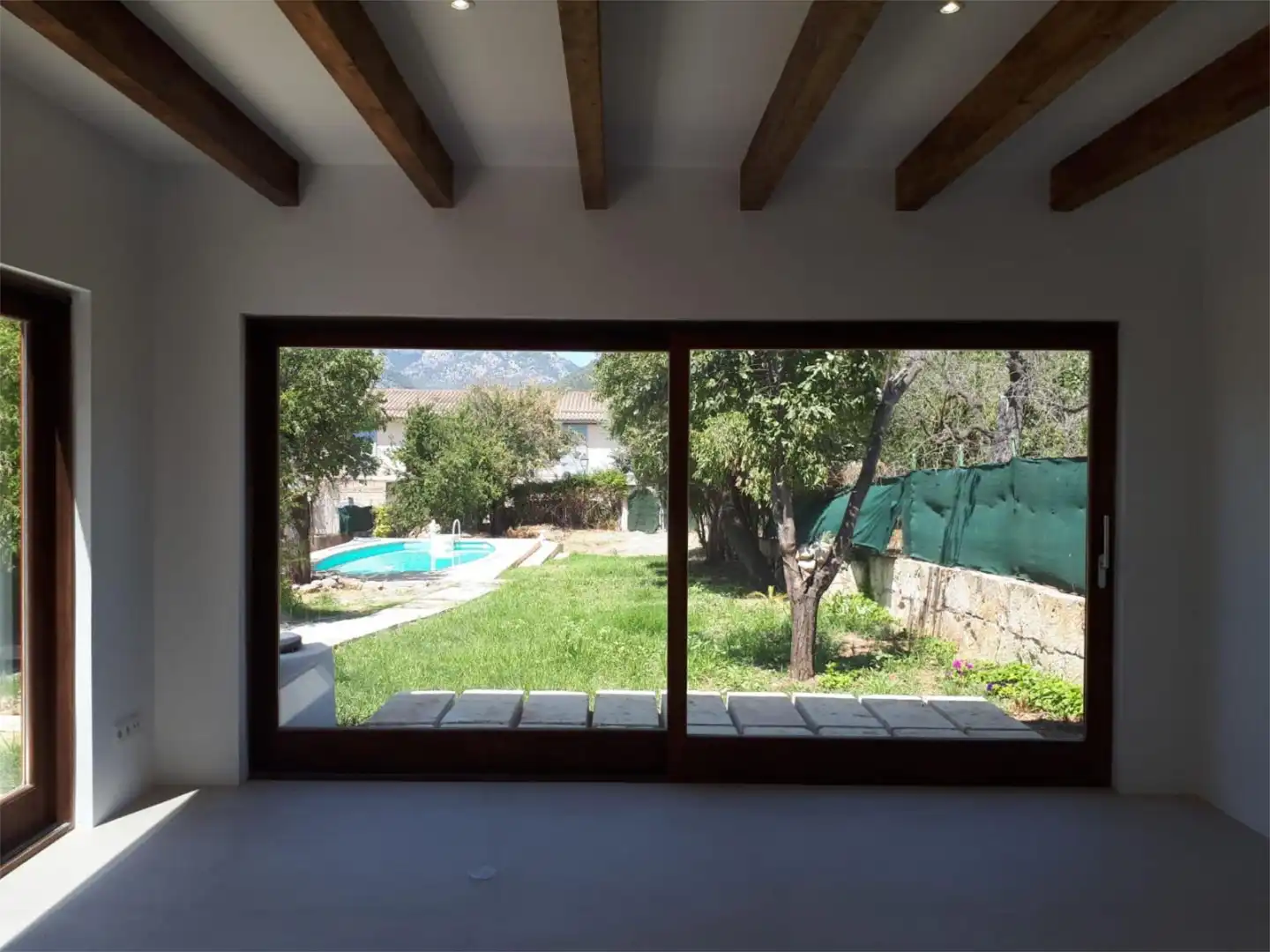 Garten von Einfamilien-Reihenhaus zum Verkauf in Campanet mit Klimaanlage, Terrasse und Schwimmbad