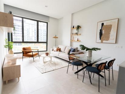 Living room of Flat to rent in  Madrid Capital  with Air Conditioner and Terrace