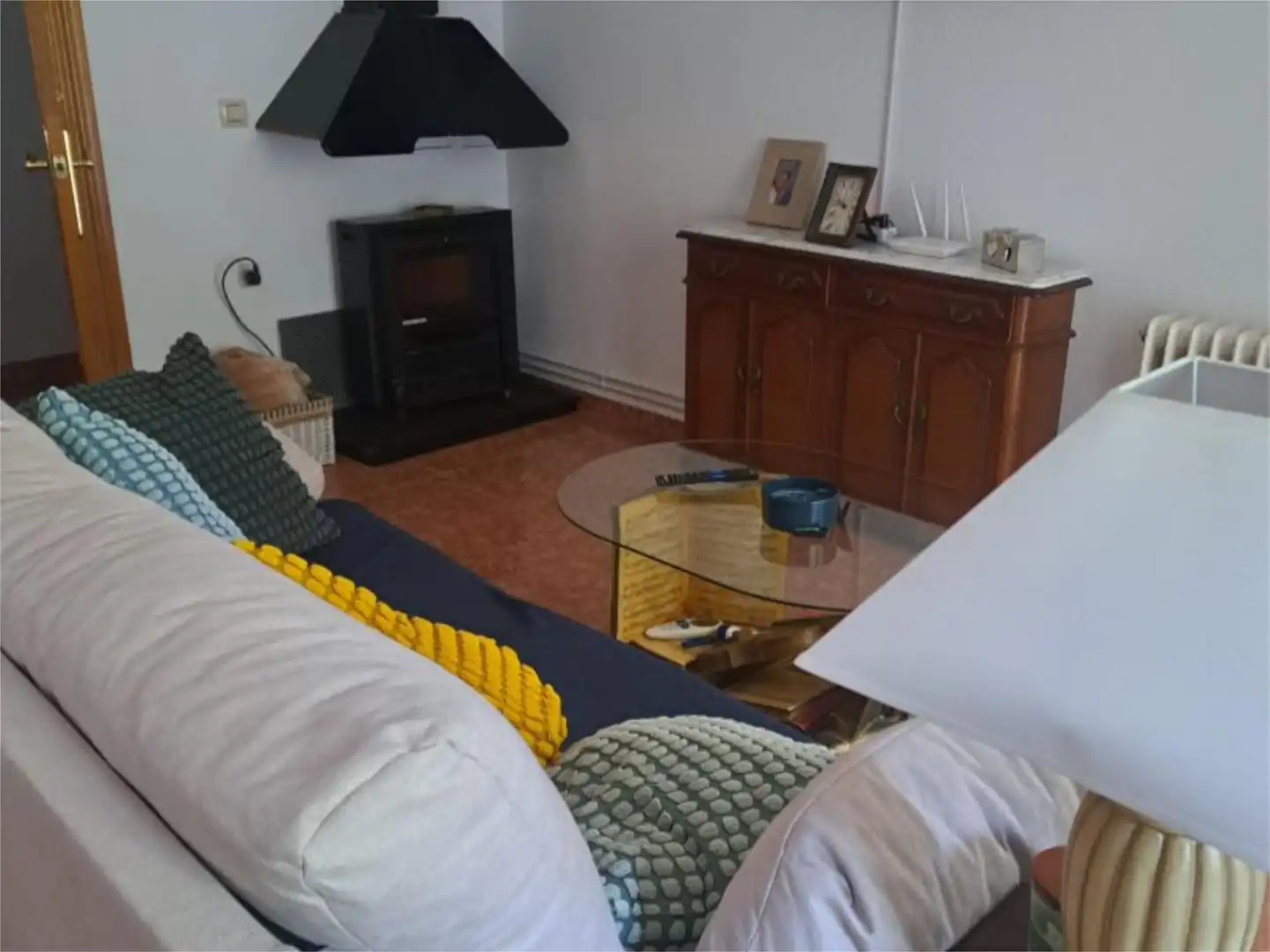 Sala de estar de Piso de alquiler en Albacete con Calefacción, Amueblado y Videoportero