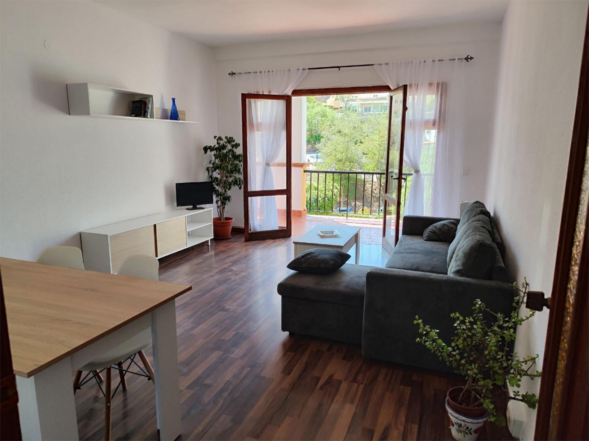 Sala d'estar de Pis de lloguer en Málaga Capital amb Jardí privat, Parquet i Terrassa