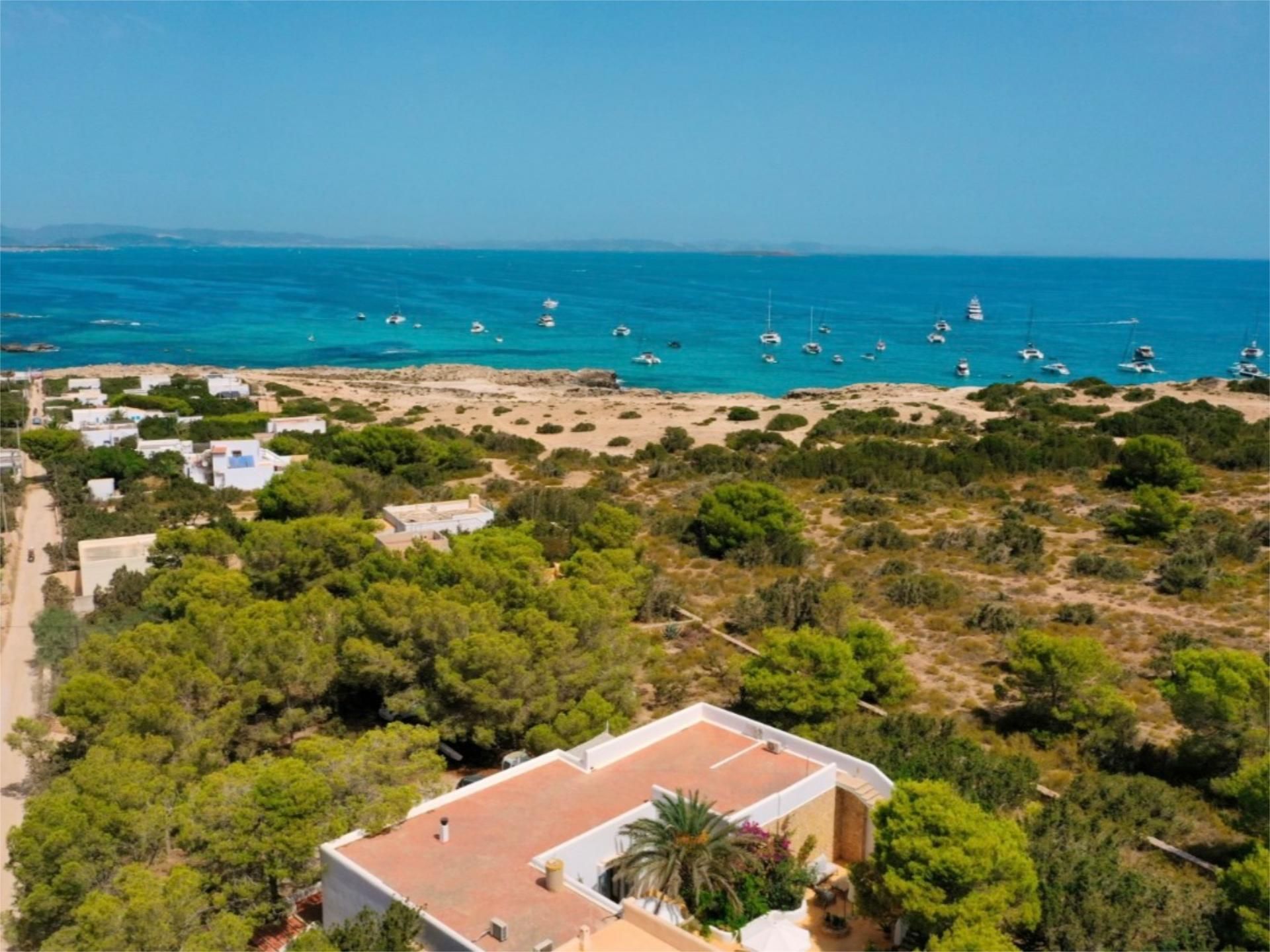 Vista exterior de Finca rústica en venda en Formentera amb Aire condicionat, Calefacció i Jardí privat
