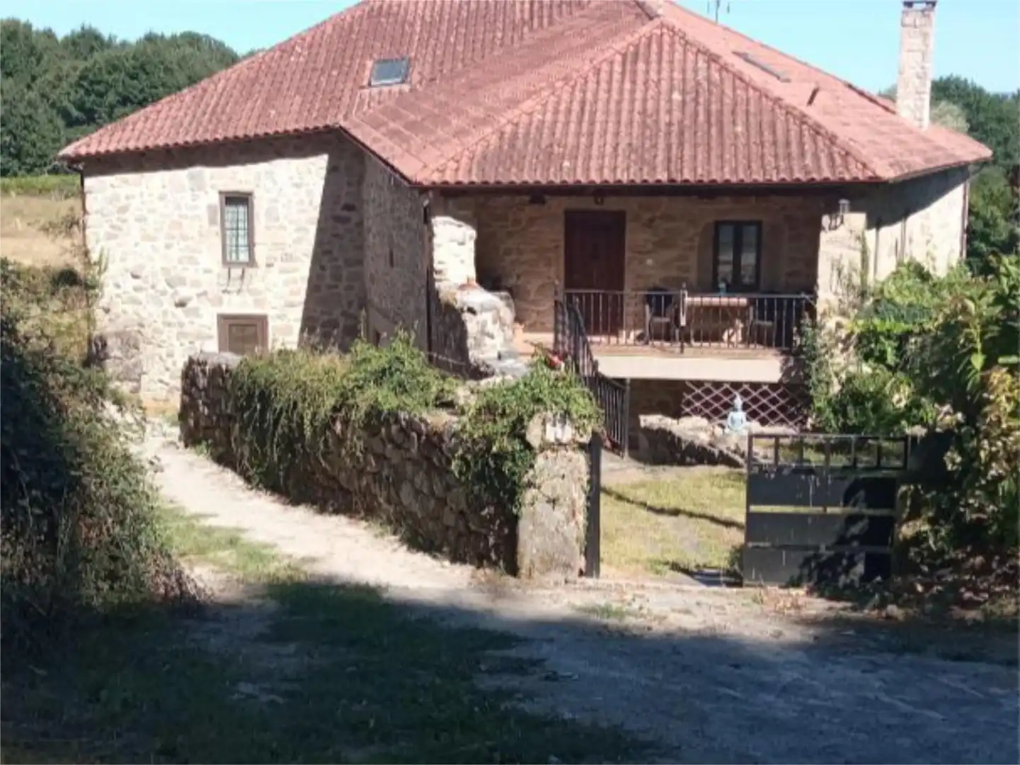 Vista exterior de Finca rústica en venda en Pantón amb Calefacció, Jardí privat i Terrassa