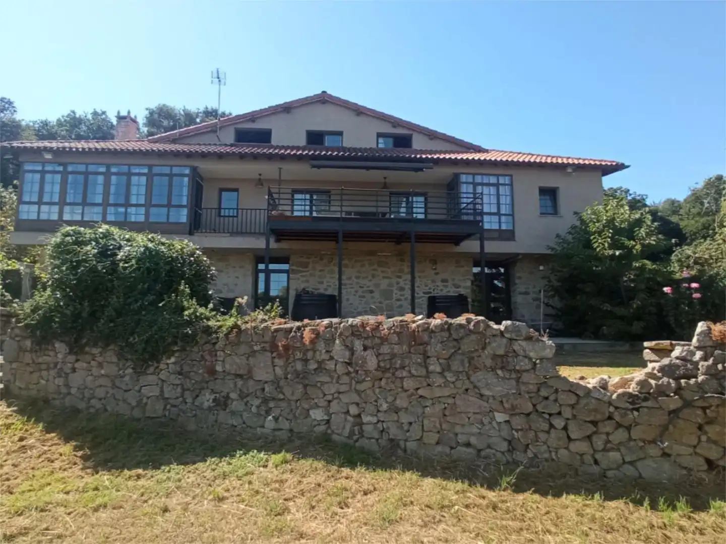 Vista exterior de Finca rústica en venda en Pantón amb Calefacció, Jardí privat i Terrassa