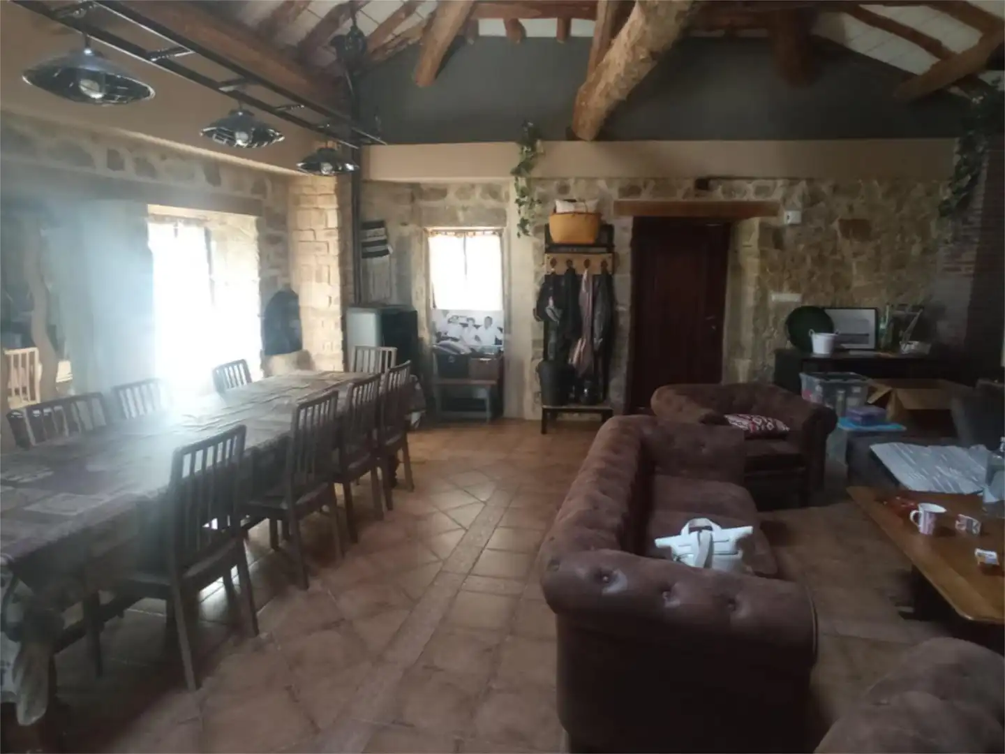 Menjador de Finca rústica en venda en Pantón amb Calefacció, Jardí privat i Terrassa