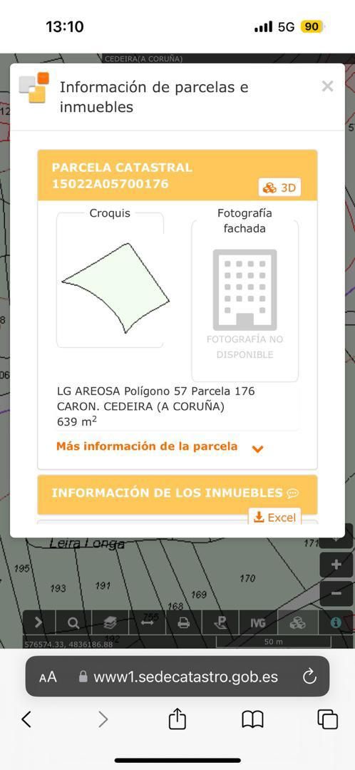 Parking de Finca rústica en venta en Cedeira