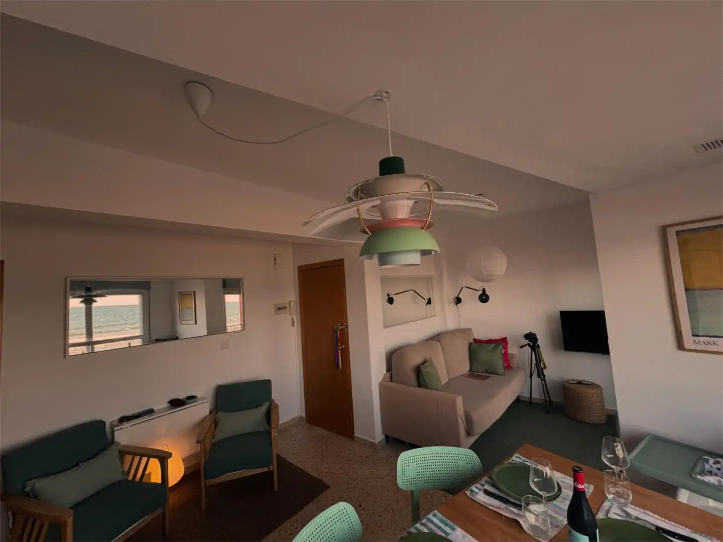 Flat for rent in Carrer del Mestre Navarro, 1, Les Palmeres Living room of Flat for rent in Sueca with Storage room, Furnished and Balcony
