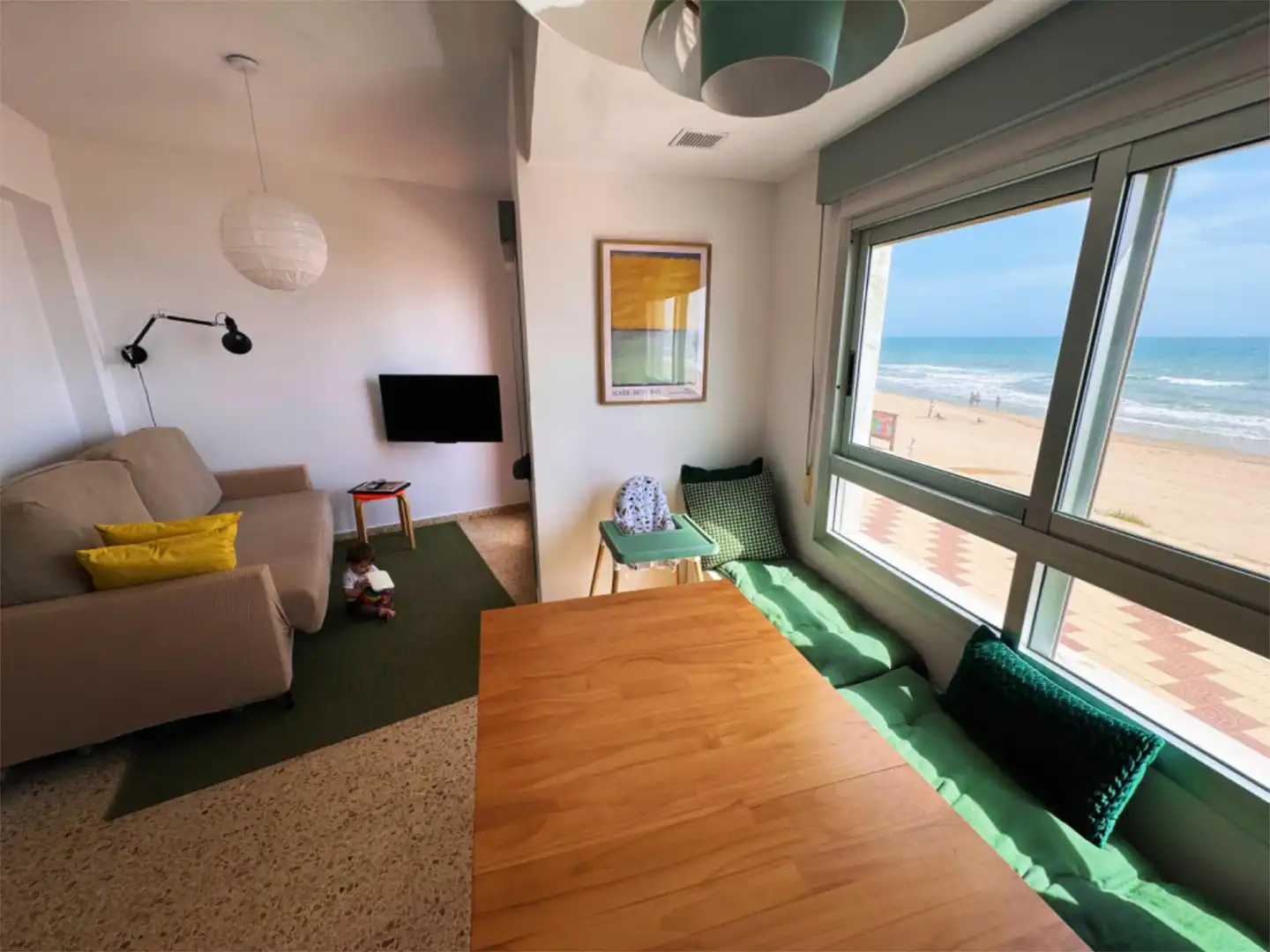 Flat for rent in Carrer del Mestre Navarro, 1, Les Palmeres Living room of Flat for rent in Sueca with Storage room, Furnished and Balcony
