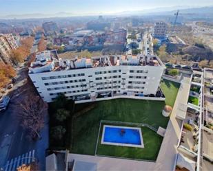 Exterior view of Flat for sale in Sabadell  with Air Conditioner, Swimming Pool and Balcony