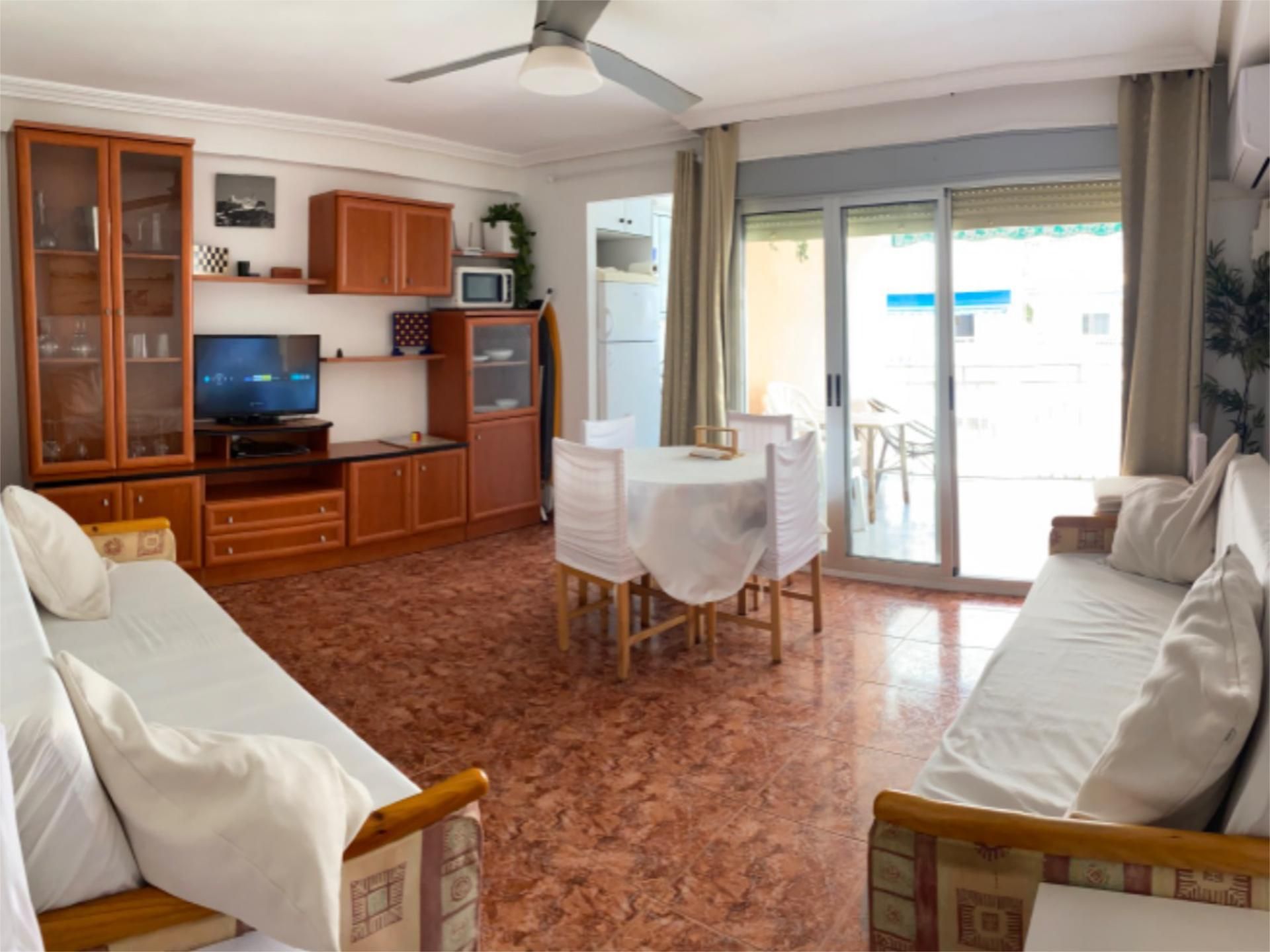 Sala d'estar de Apartament en venda en Cullera amb Aire condicionat i Terrassa