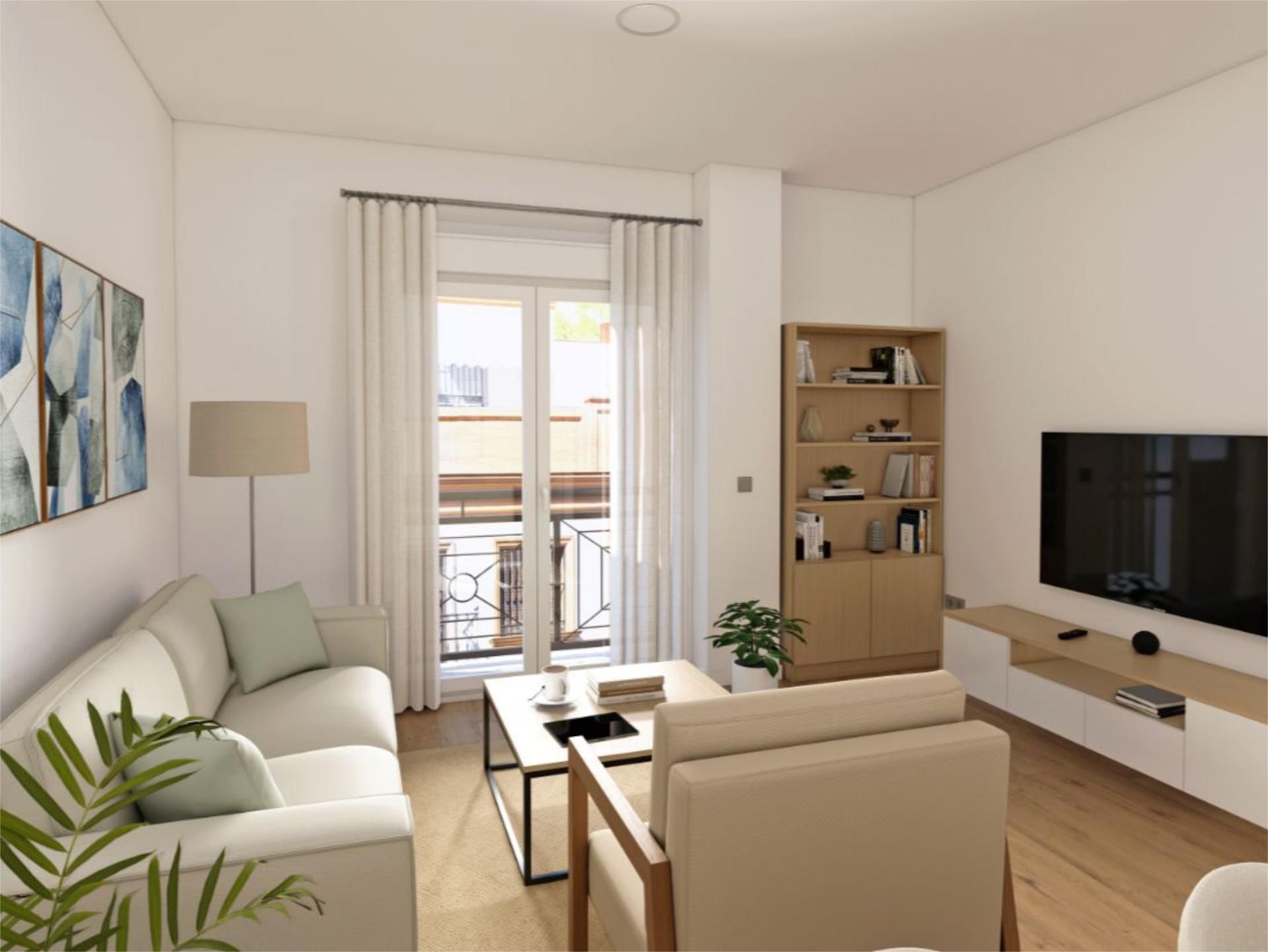 Living room of Flat for sale in  Sevilla Capital  with Air Conditioner and Terrace