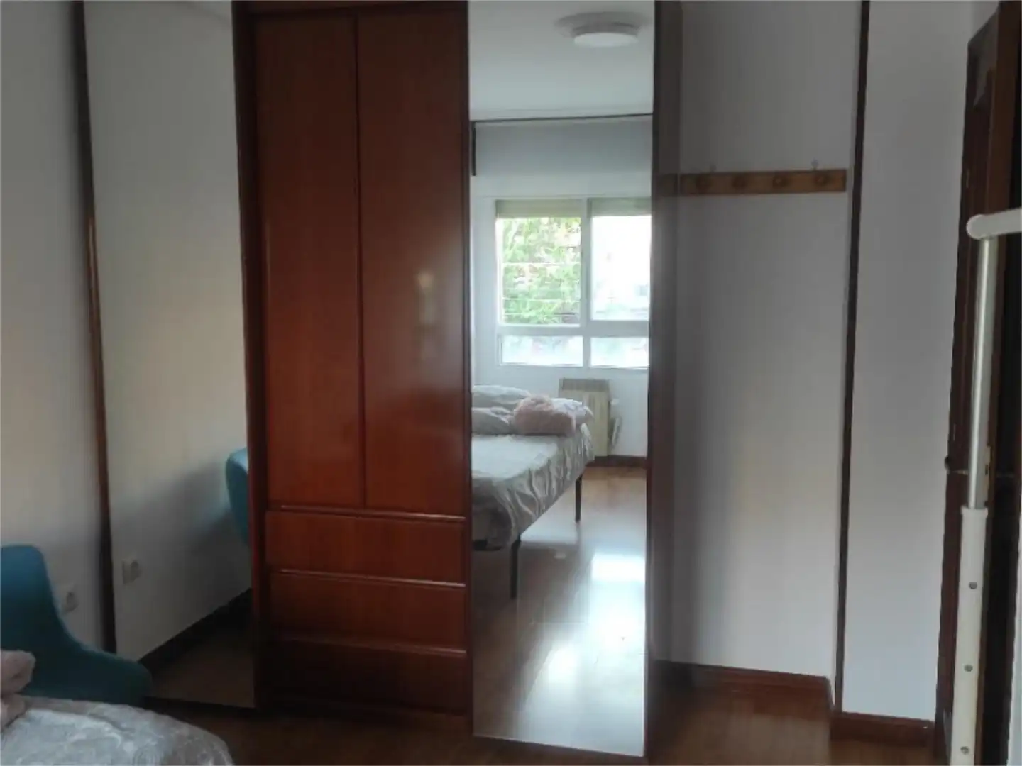 Bedroom of Flat for share in Valladolid  with Air Conditioner, Heating and Private garden