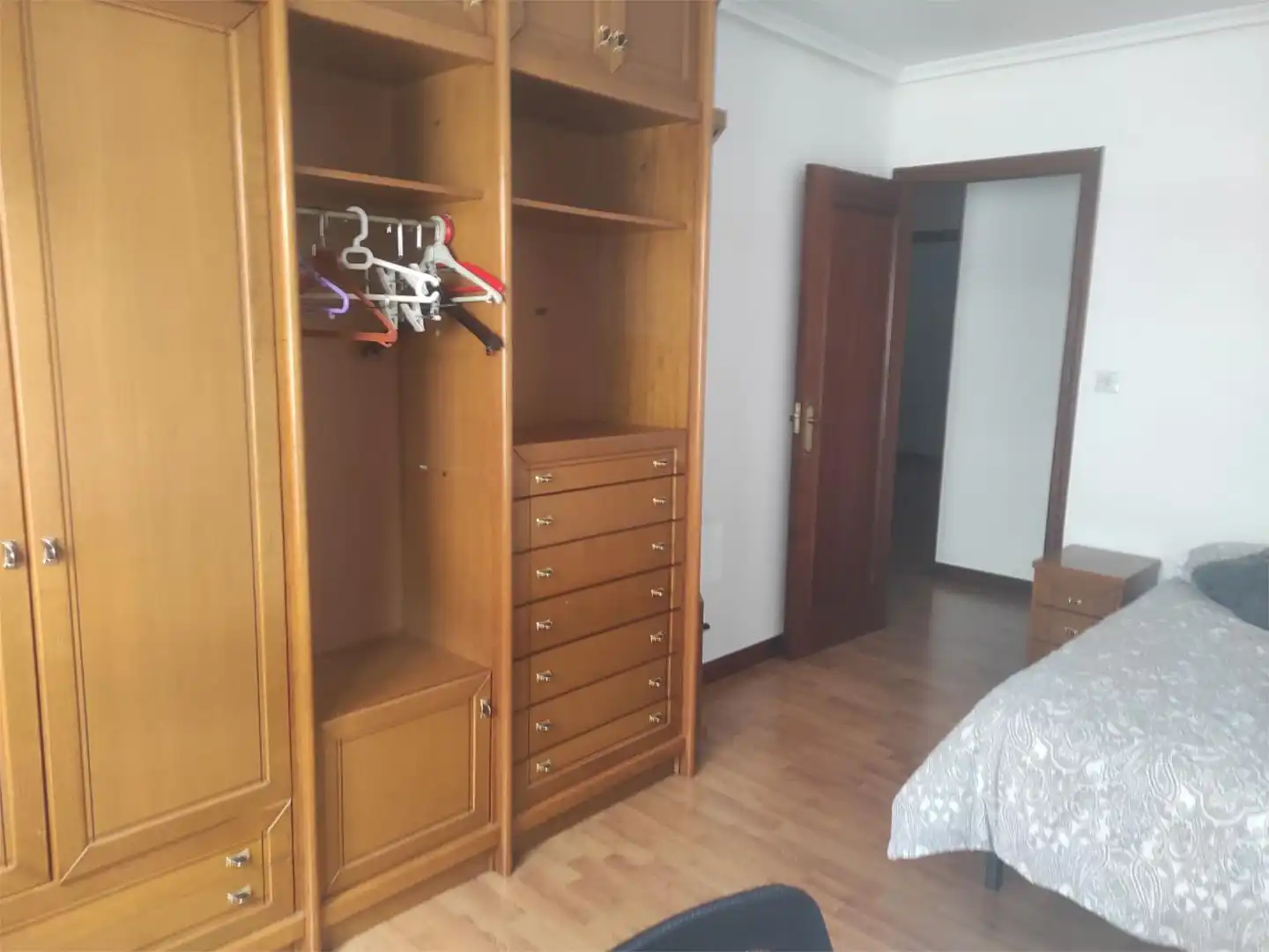 Bedroom of Flat for share in Valladolid  with Air Conditioner, Heating and Private garden
