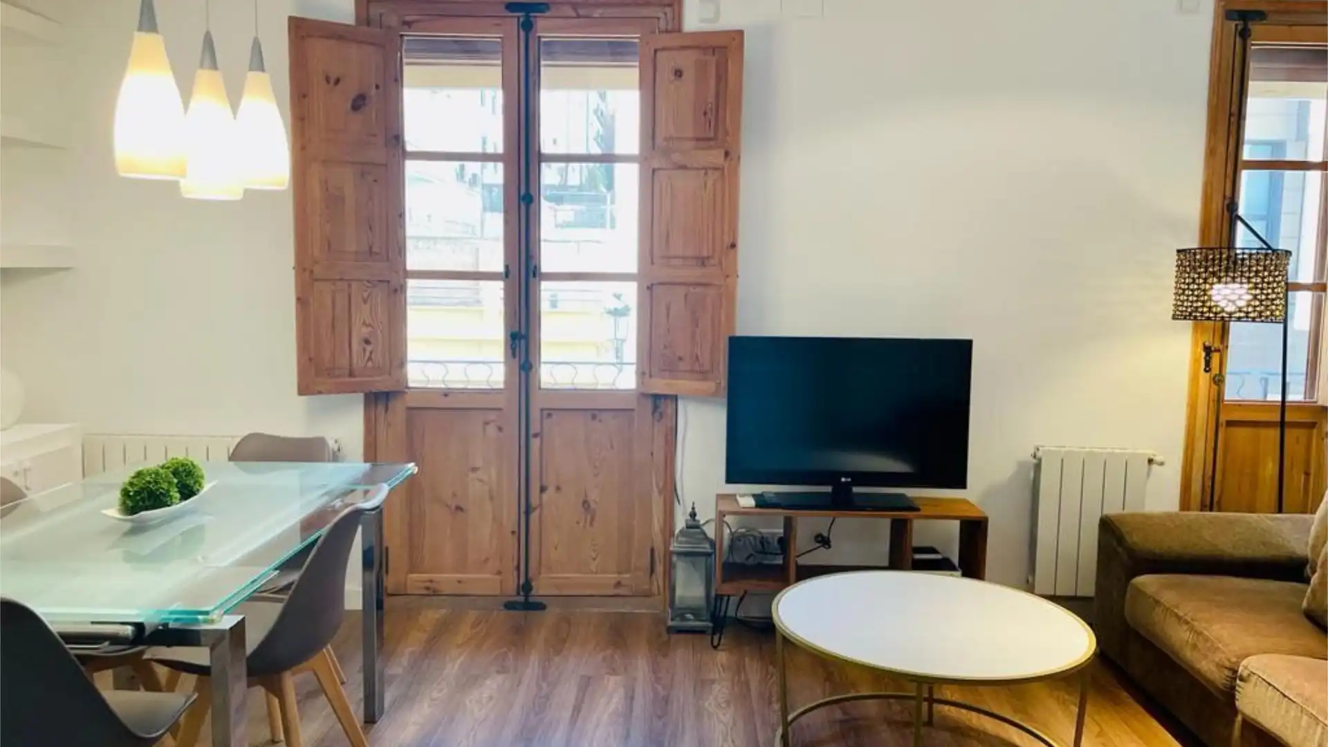 Living room of Flat for rent in  Valencia Capital  with Air Conditioner, Storage room and Furnished