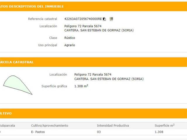 Terreno en Venta en Calle Eras del Rivero, 20 en San Esteban de Gormaz