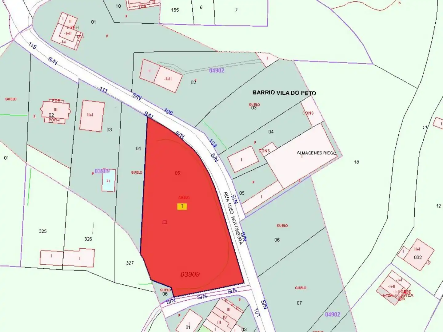 Constructible Land for sale in Rúa Uxío Novoneyra, 107, Chantada Constructible Land for sale in Chantada