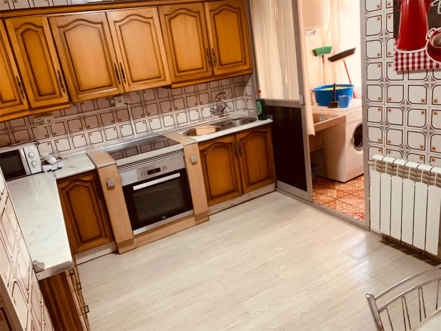 Küche von Wohnung zum Verkauf in Granada mit Heizung, Privatgarten und Parkett