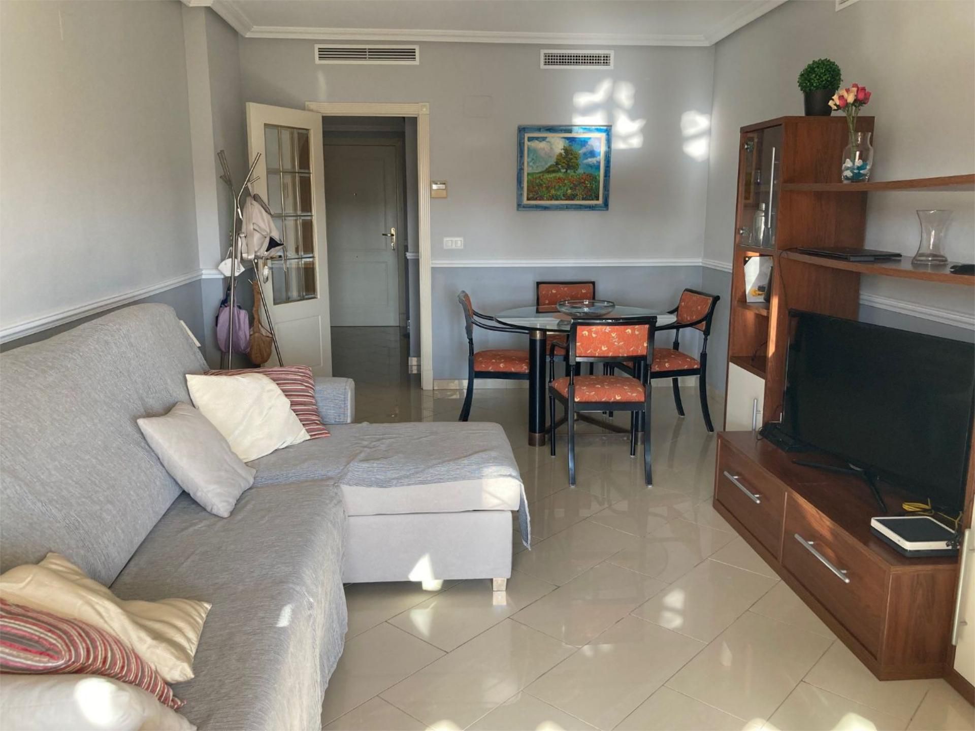 Living room of Flat to rent in Alicante / Alacant  with Air Conditioner, Heating and Private garden