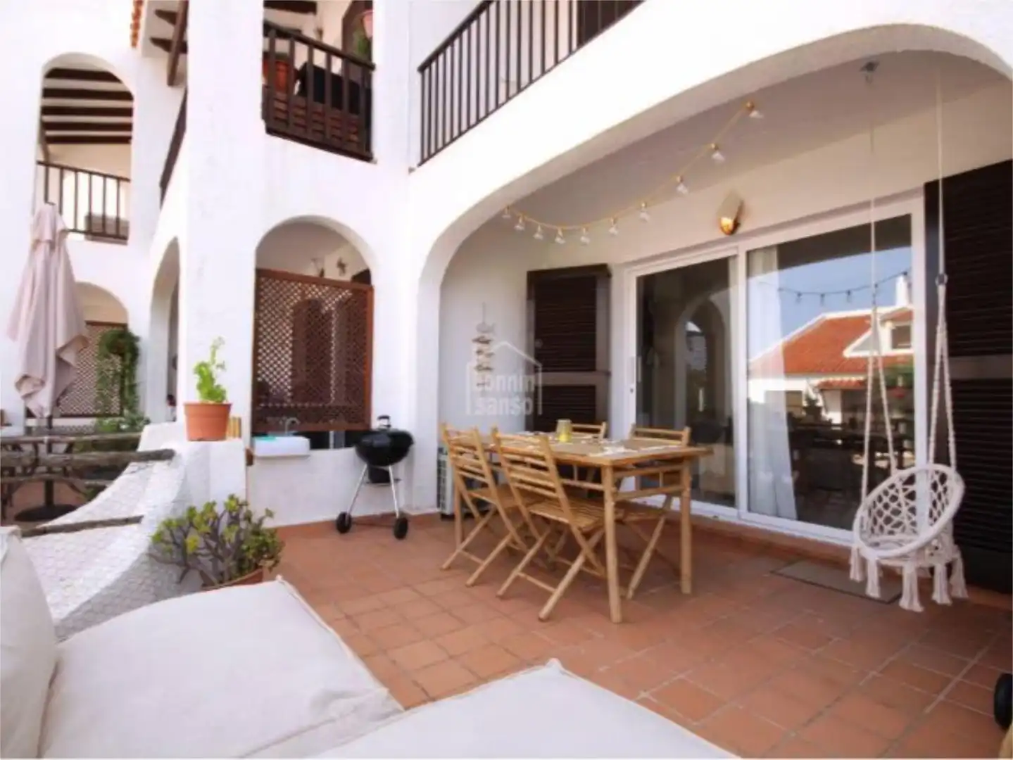 Wohnung zum Verkauf in Carrer del Golf, 602, Son Parc Terrasse von Wohnung zum Verkauf in Es Mercadal mit Klimaanlage, Heizung und Privatgarten