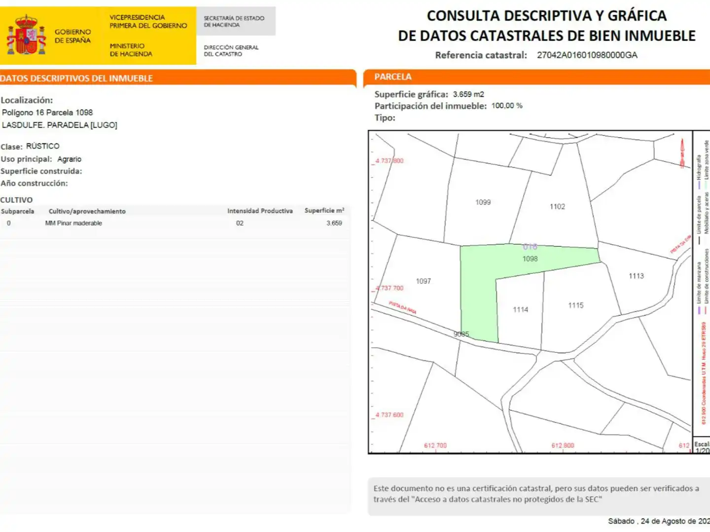 Terreno en venta en Lugar San Pedro, 4, Paradela Terreno en venta en Paradela