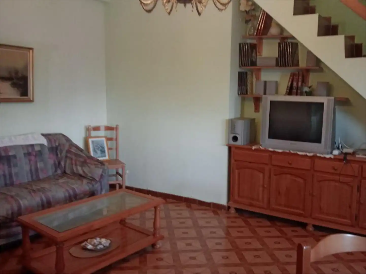Casa adosada en venta en Travesía Pasaderas, 8, Monterrubio de la Serena Sala de estar de Casa adosada en venta en Monterrubio de la Serena con Terraza, Trastero y Amueblado