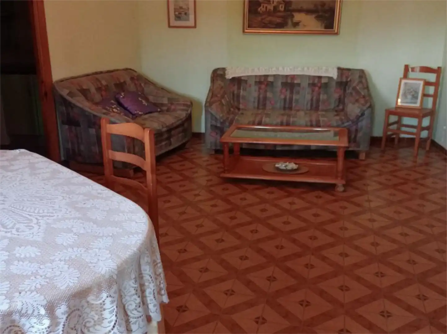 Casa adosada en venta en Travesía Pasaderas, 8, Monterrubio de la Serena Sala de estar de Casa adosada en venta en Monterrubio de la Serena con Terraza, Trastero y Amueblado