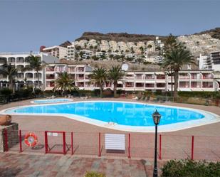 Exterior view of Flat for sale in Mogán  with Terrace, Swimming Pool and Oven