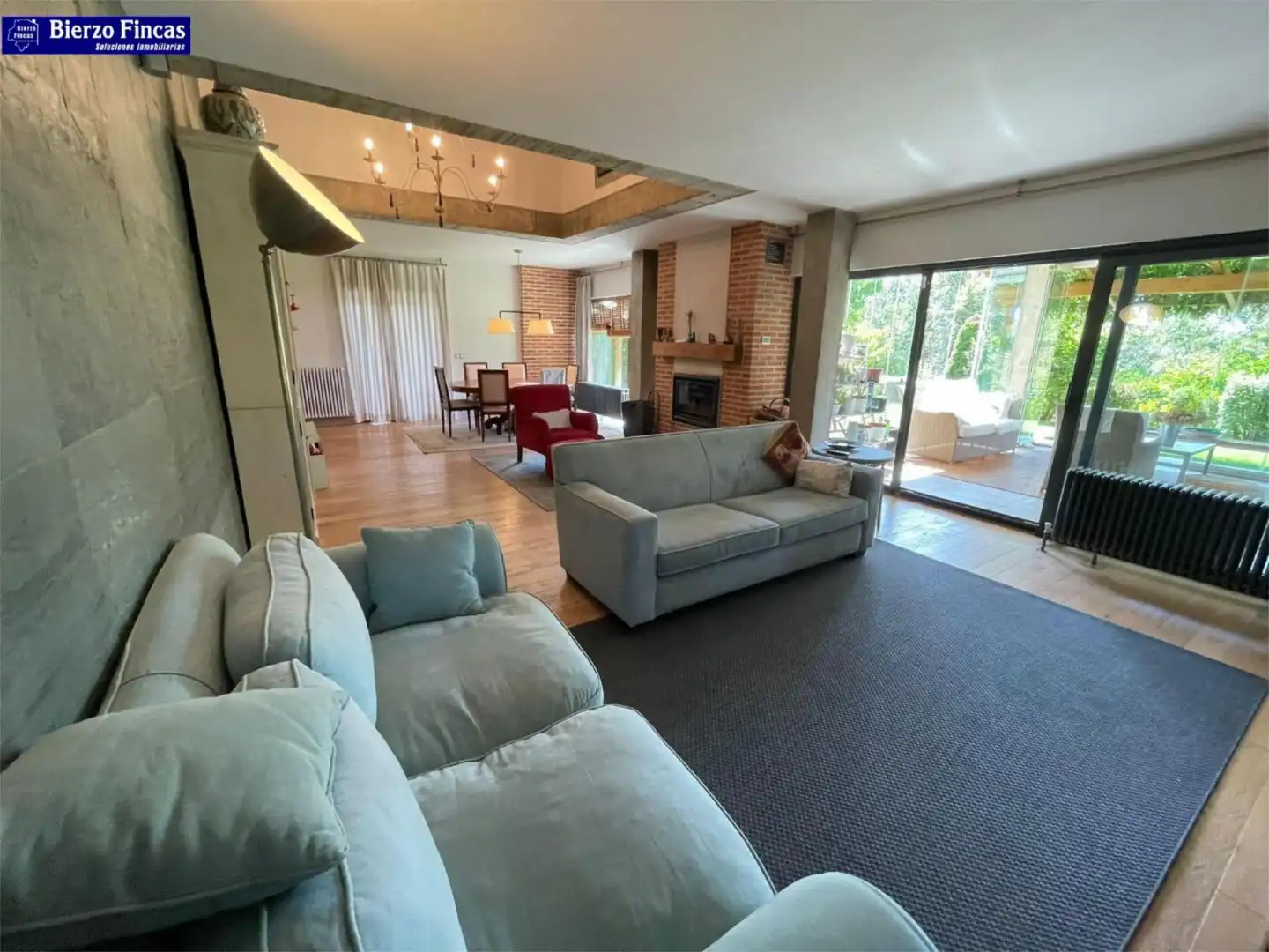 Wohnzimmer von Wohnung zum Verkauf in Valverde de la Virgen mit Heizung, Privatgarten und Parkett
