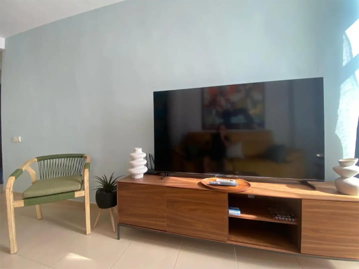 Living room of Flat for sale in Roquetas de Mar  with Air Conditioner, Heating and Furnished