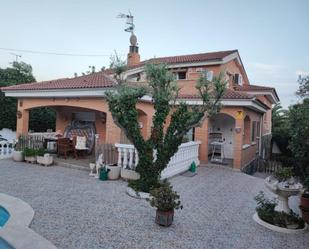 Exterior view of House or chalet for sale in Cubelles  with Air Conditioner, Terrace and Swimming Pool