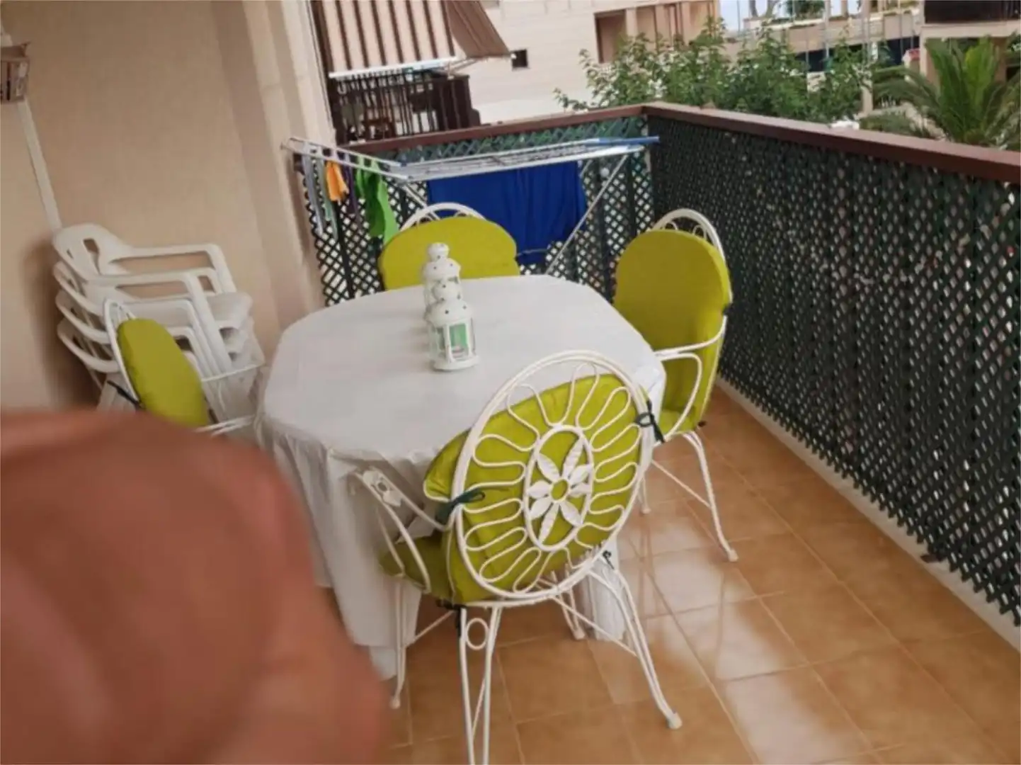 Wohnung zur Miete in Carrer Apòstol Santiago, 80, La Curva Terrasse von Wohnung zur Miete in Benicasim / Benicàssim mit Klimaanlage, Heizung und Privatgarten