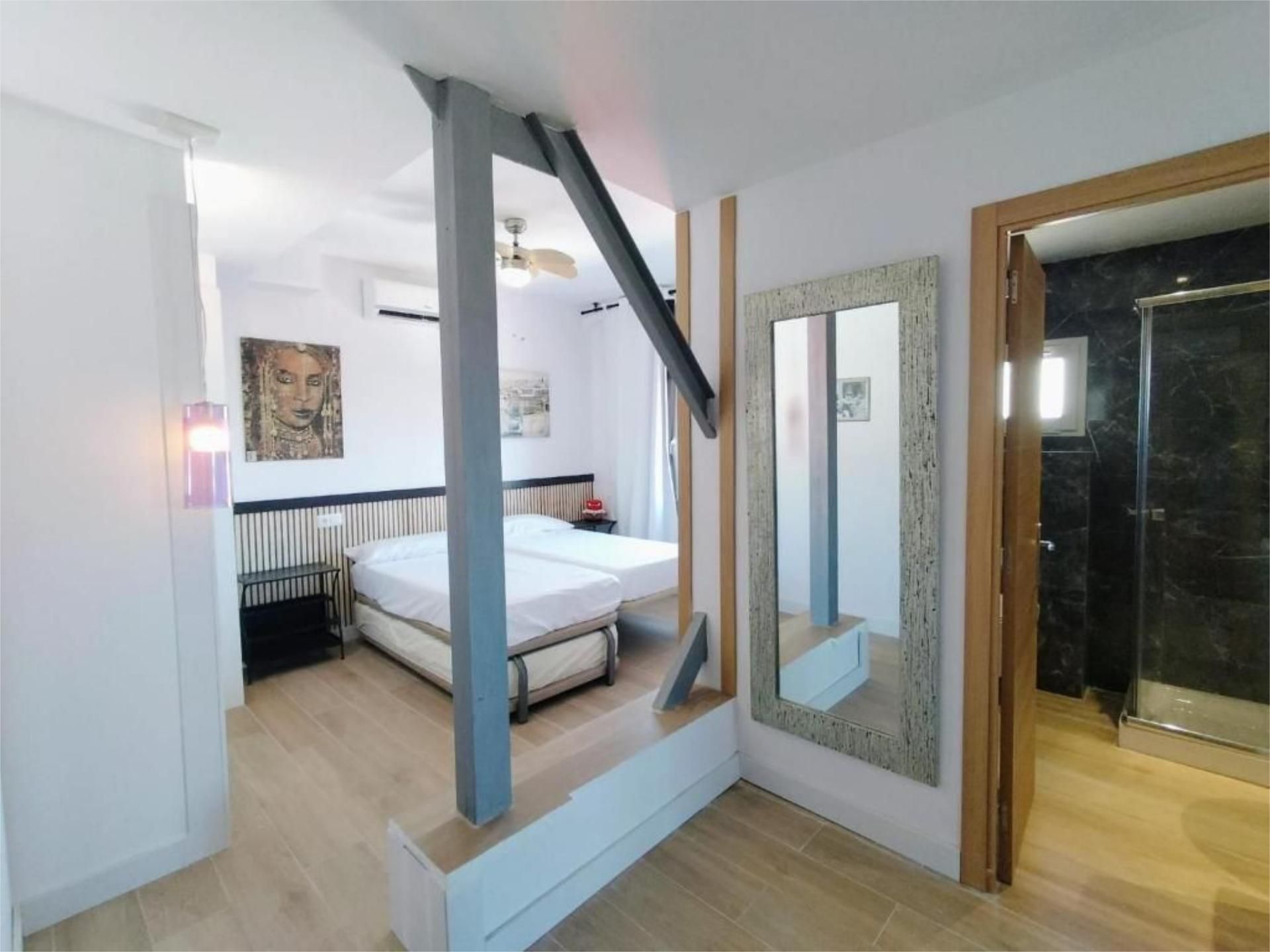 Dormitori de Apartament de lloguer en Málaga Capital amb Aire condicionat, Calefacció i Terrassa
