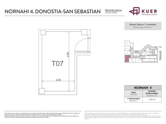 Trastero en Venta en De Nornahi Plaza, 4 en Bidebieta