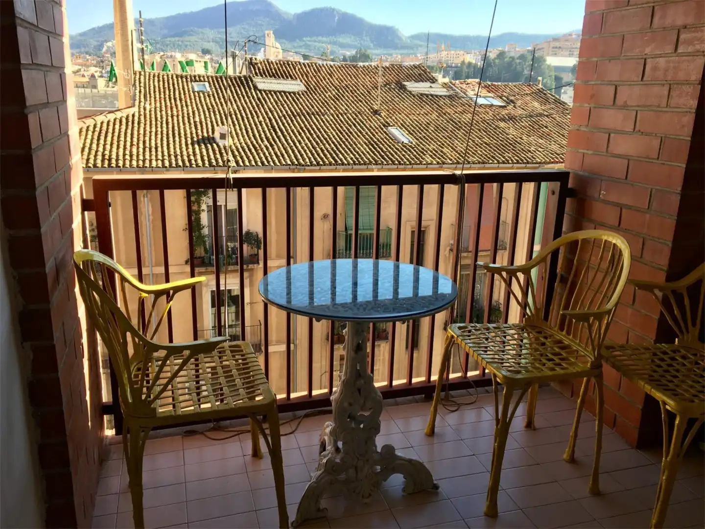 Terraza de Piso de alquiler en Alcoy / Alcoi con Terraza, Amueblado y Lavadora