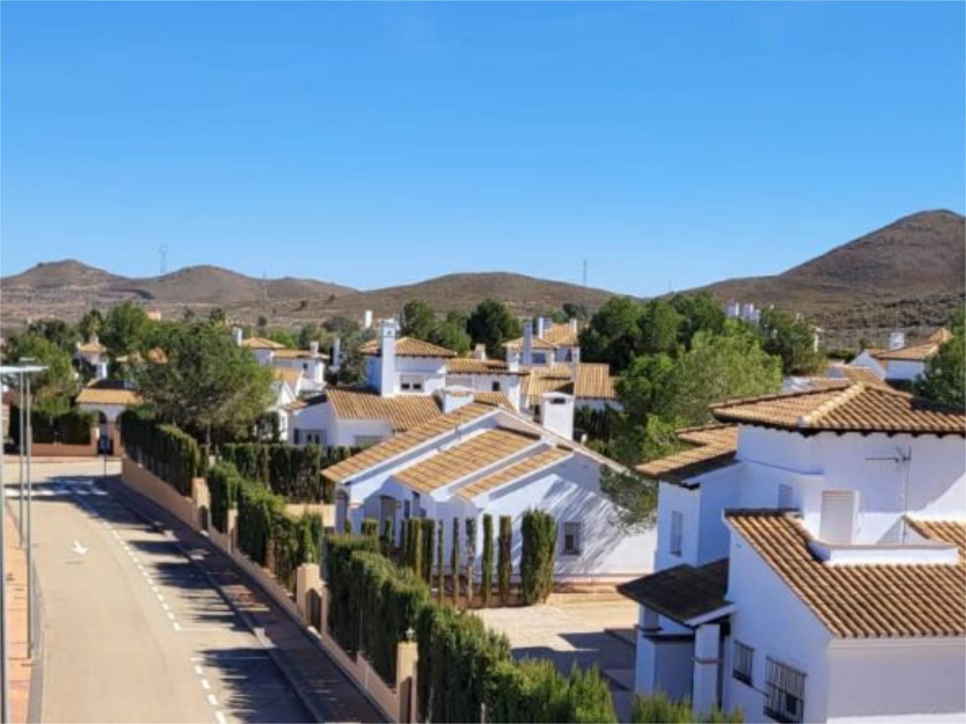 Vista exterior de Casa o xalet en venda en Fuente Álamo de Murcia amb Aire condicionat, Terrassa i Piscina