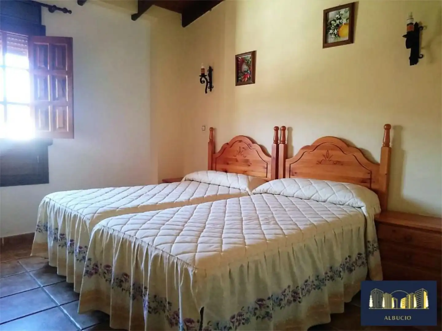 Finca rústica en venda a Calle Iglesia, 12, Corteconcepción Dormitori de Finca rústica en venda en Corteconcepción amb Calefacció, Terrassa i Moblat