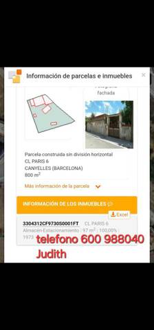 Terreno en Venta en Plaça Santa Maria, 1 en El Castell de Cubelles