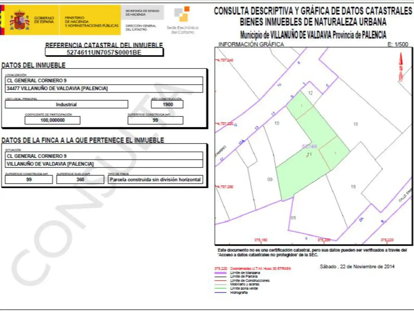 Residencial en venta en Calle Auditor General Corniero, 9, Villanuño de Valdavia Residencial en venta en Villanuño de Valdavia
