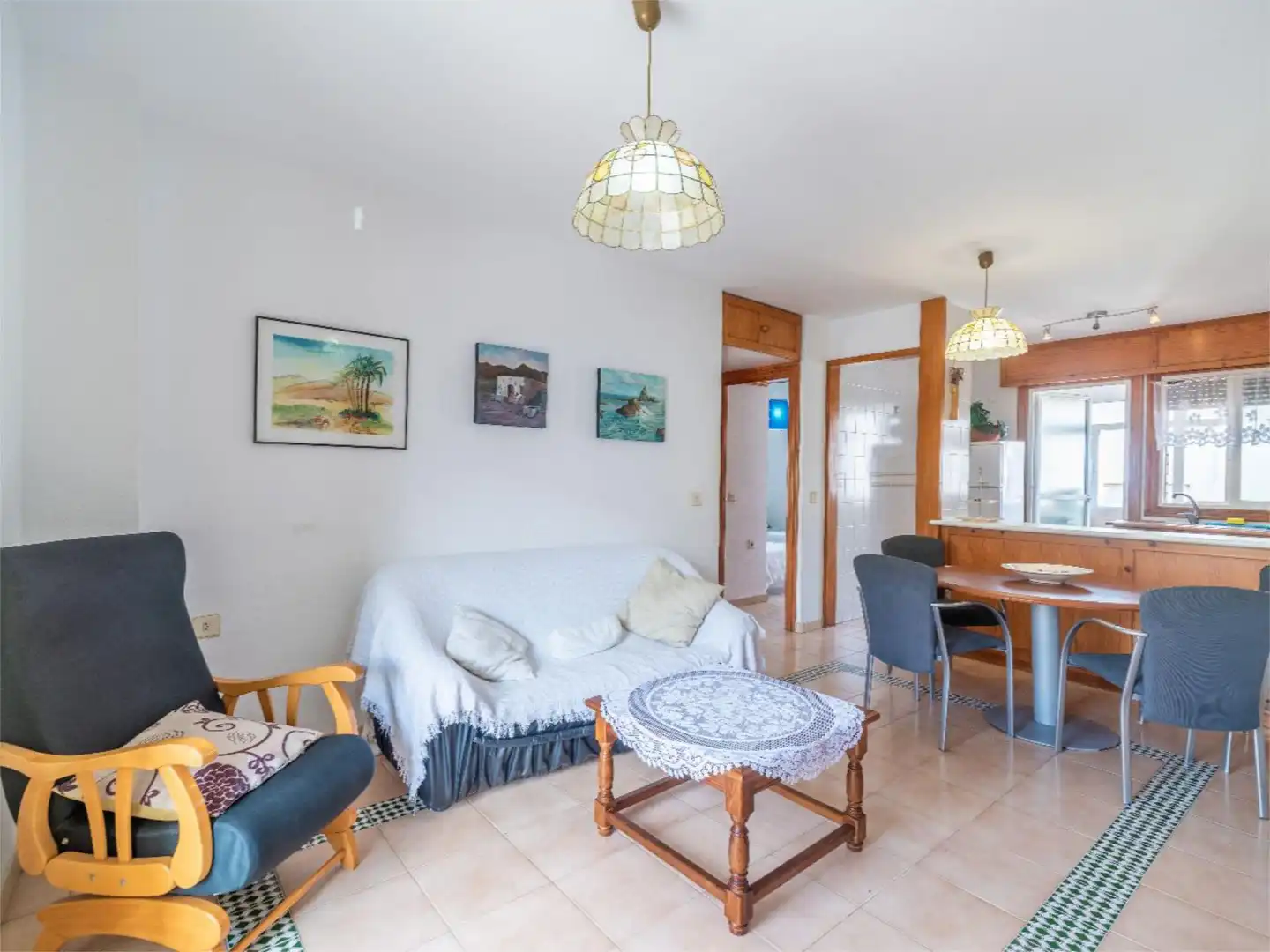 Wohnzimmer von Wohnung zur Miete in Níjar mit Klimaanlage, Heizung und Terrasse
