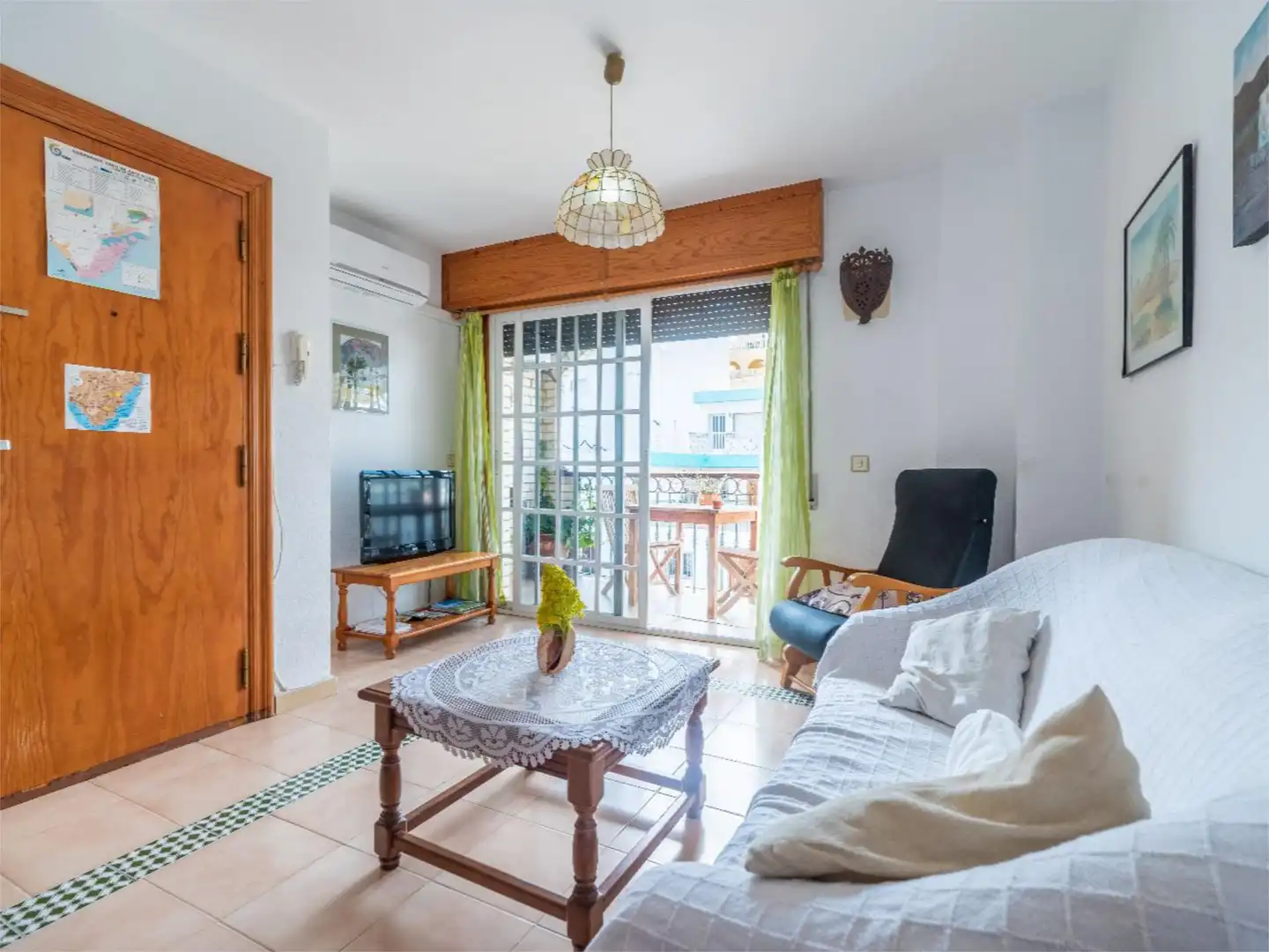 Wohnzimmer von Wohnung zur Miete in Níjar mit Klimaanlage, Heizung und Terrasse