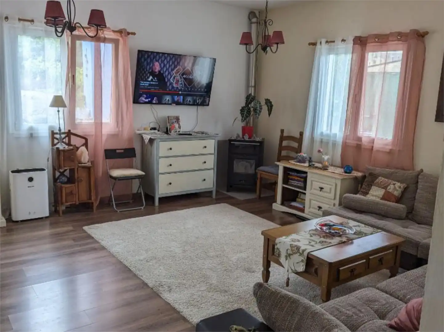 Sala de estar de Casa o chalet en venta en El Paso con Jardín privado, Parquet y Terraza