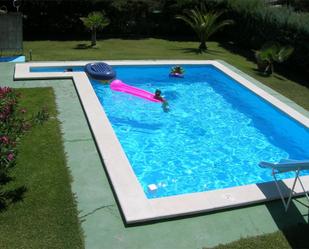 Swimming pool of House or chalet for sale in Badajoz Capital  with Air Conditioner, Terrace and Swimming Pool