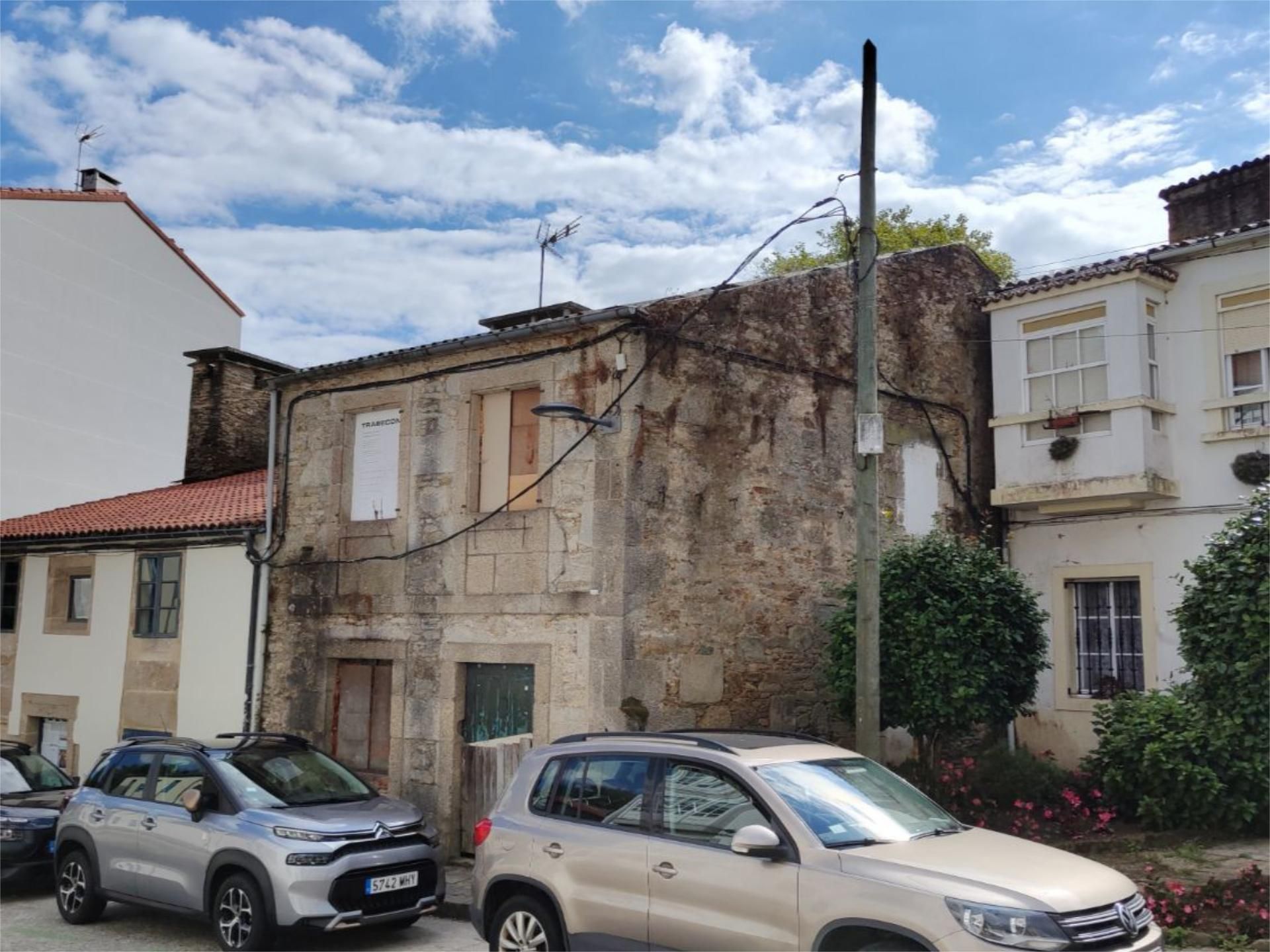 Exterior view of Single-family semi-detached for sale in Santiago de Compostela 